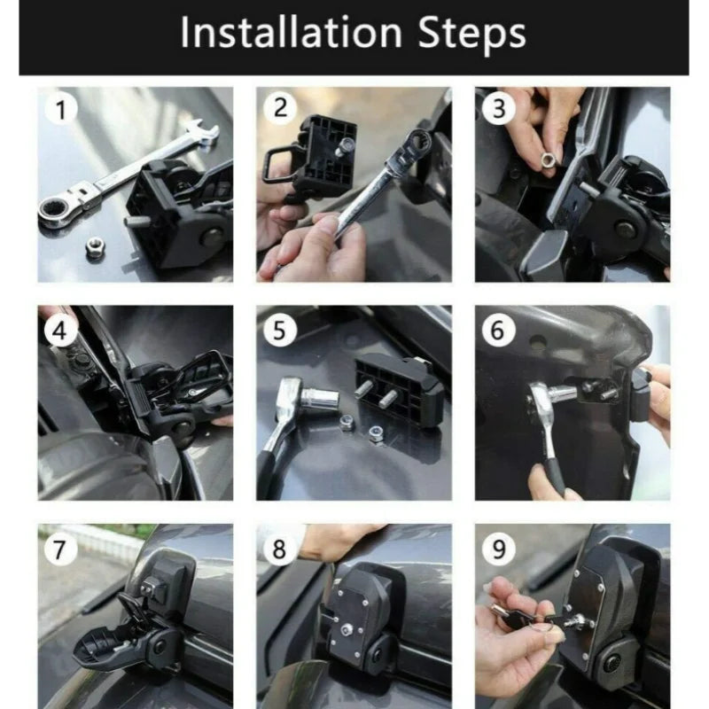 Hood Latches with Key