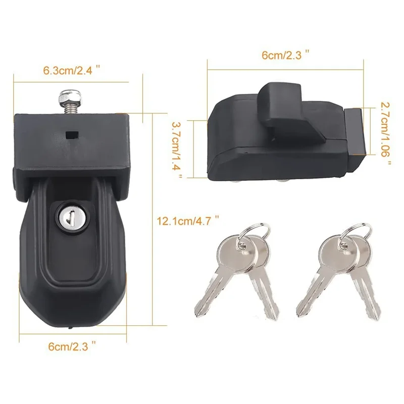 Hood Latches with Key