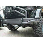 Spare Tire Mount Black Steel Rear Bumper