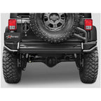 Spare Tire Mount Black Steel Rear Bumper