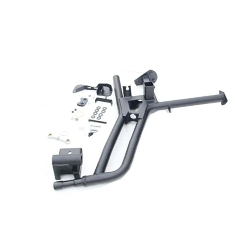 Spare Tire Mount Black Steel Rear Bumper