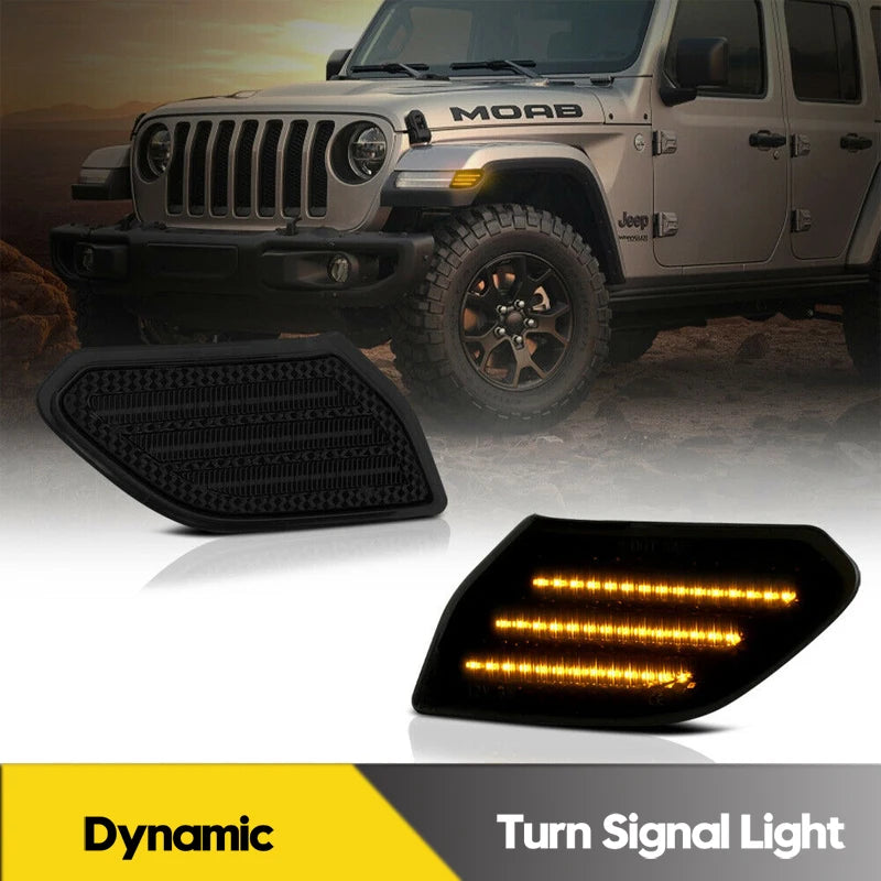 LED Dynamic Side Marker Light Turn Signal Blinker Indicator
