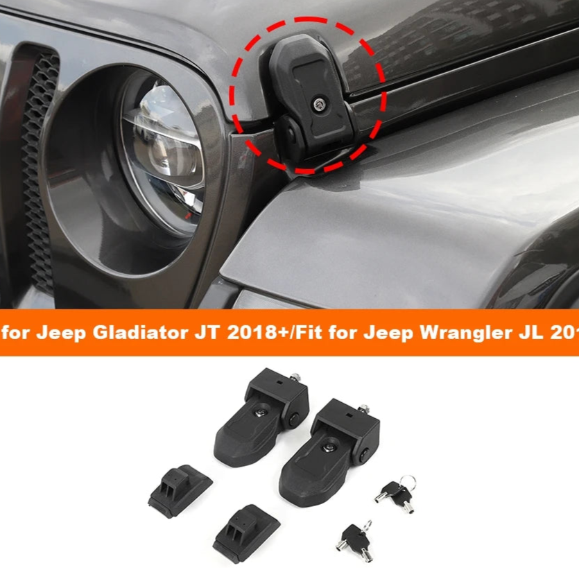 Hood Latches with Key