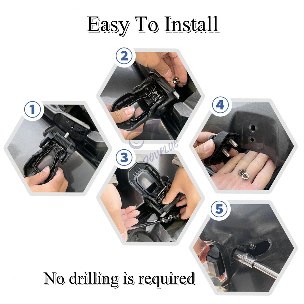 Hood Latches Catch Locking with Keys